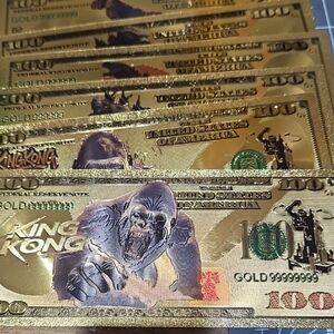 King Kong And God Zilla Gold Foils